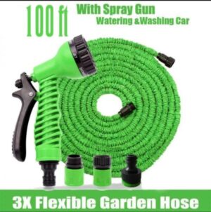 Expandable Magic Hose Pipe – 100 Ft Flexible Garden Water Hose With Spray Nozzle, Leak-proof Lightweight